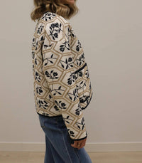 Entro - Portman Quilted Embroidered Floral Jacket