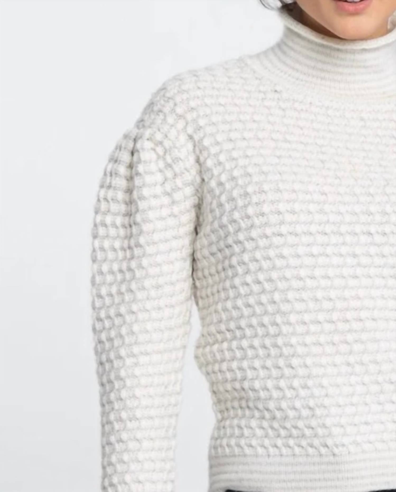 Kinross - Luxer Textured Funnel Sweater
