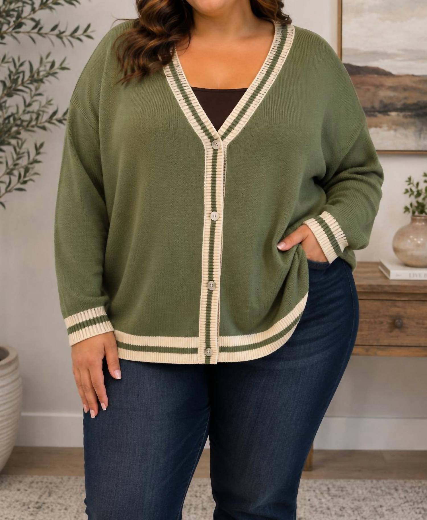 Haptics - Fire Side Cardigan Sweater