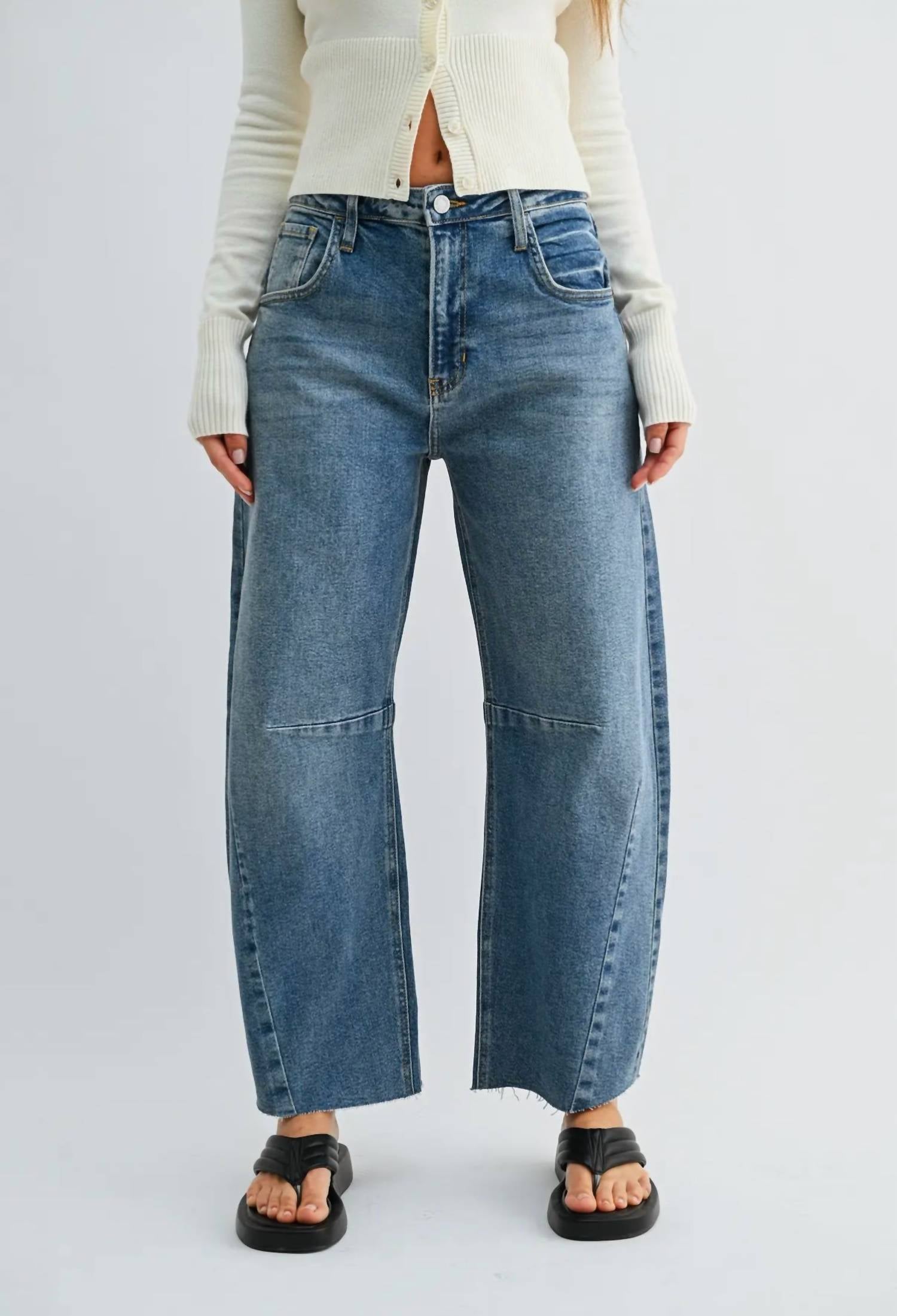 Just Black Denim - Barrel Seam Jean