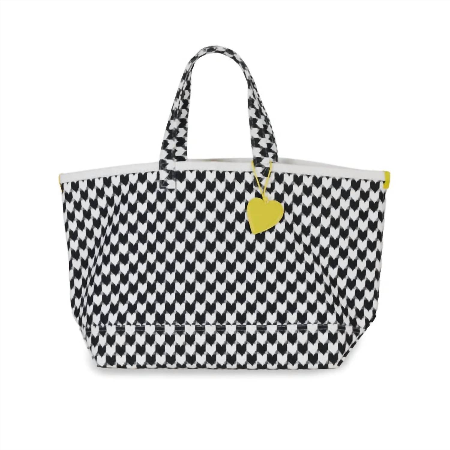 Kerri Rosenthal - Women's Heart In Check Tote Bag