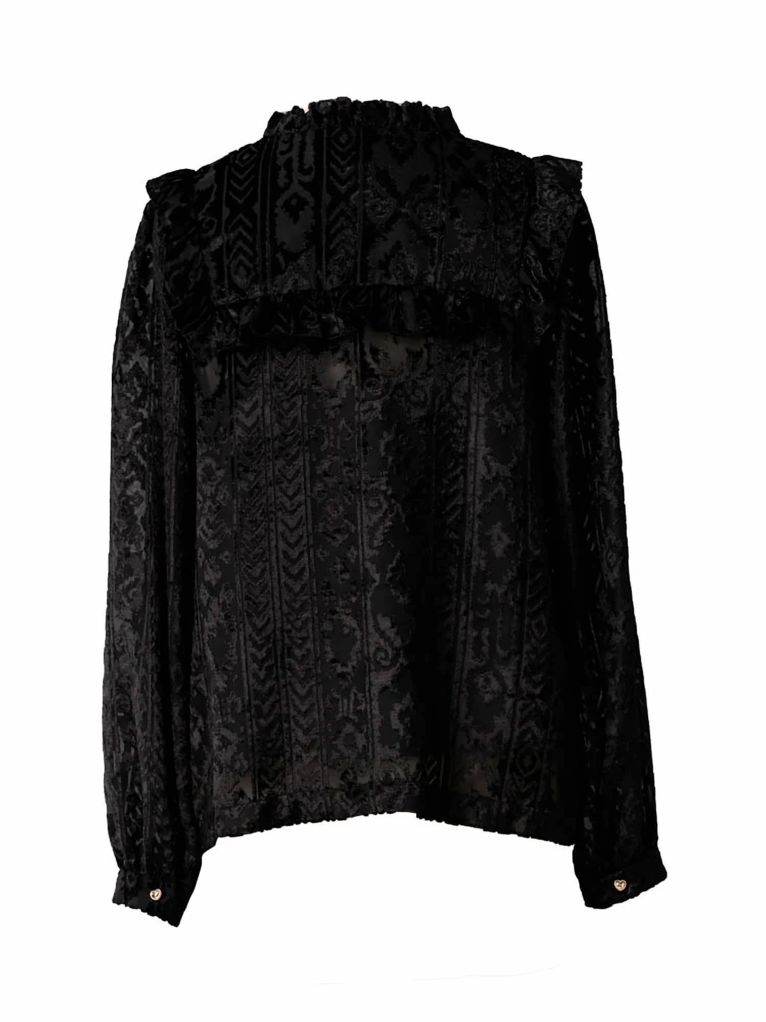 EMILY LOVELOCK Daisy Blouse in black - women's blouse - view 4