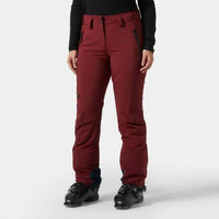 Helly Hansen Women's Insulated Legendary Pants in mars red - women's pants - detail view