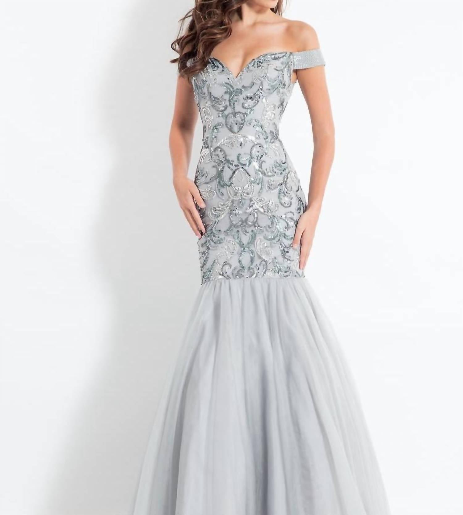 Rachel Allan - Off Shoulder Mermaid Prom Dress