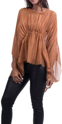 Gigi Moda - Paolita Batwing Scoop Neck Blouse