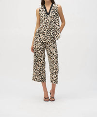 Joseph Ribkoff - Leopard V-Neck Sleeveless Pullover