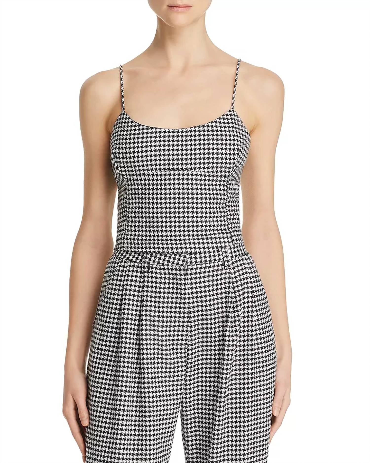 HOUNDSTOOTH CROP TOP