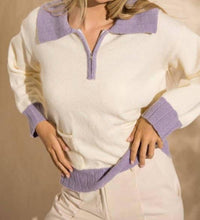 Papermoon - Jessi Colorblock Zip Sweater
