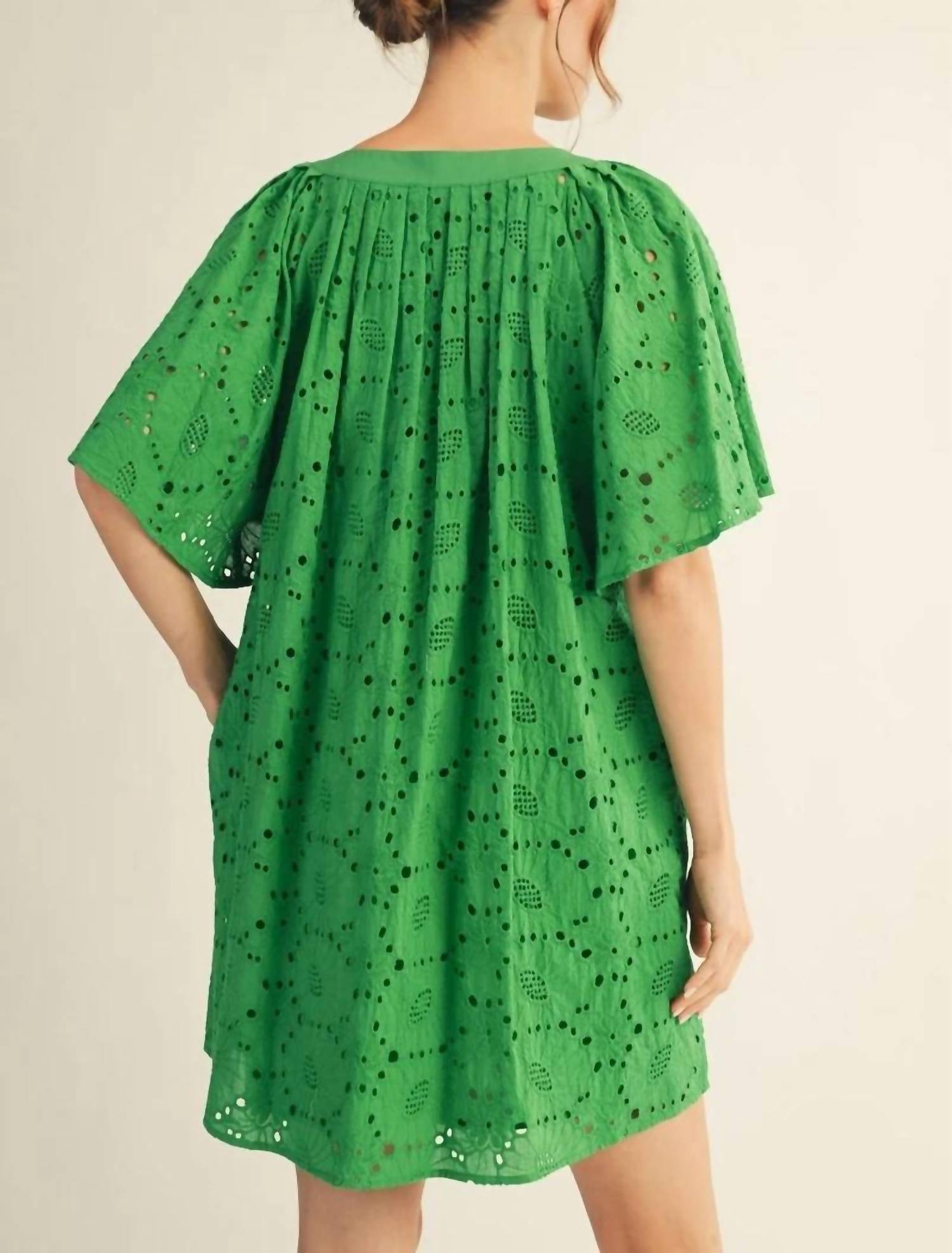 Jodifl - Kelly Eyelet Lace Mini Dress