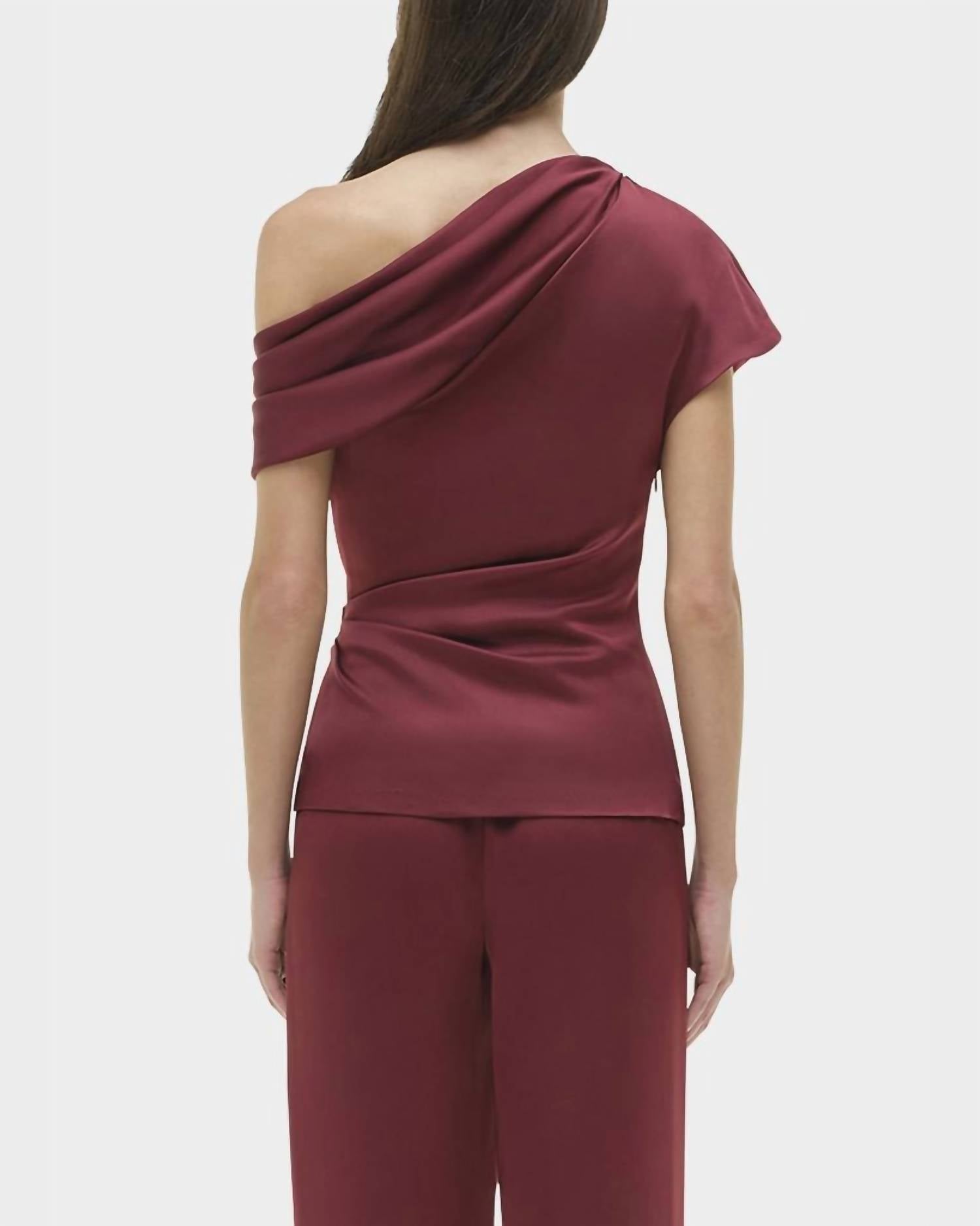 Simkhai - Phoebe Draped Satin Top