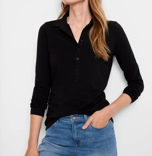 Nic + Zoe - Long Sleeve Polo Top