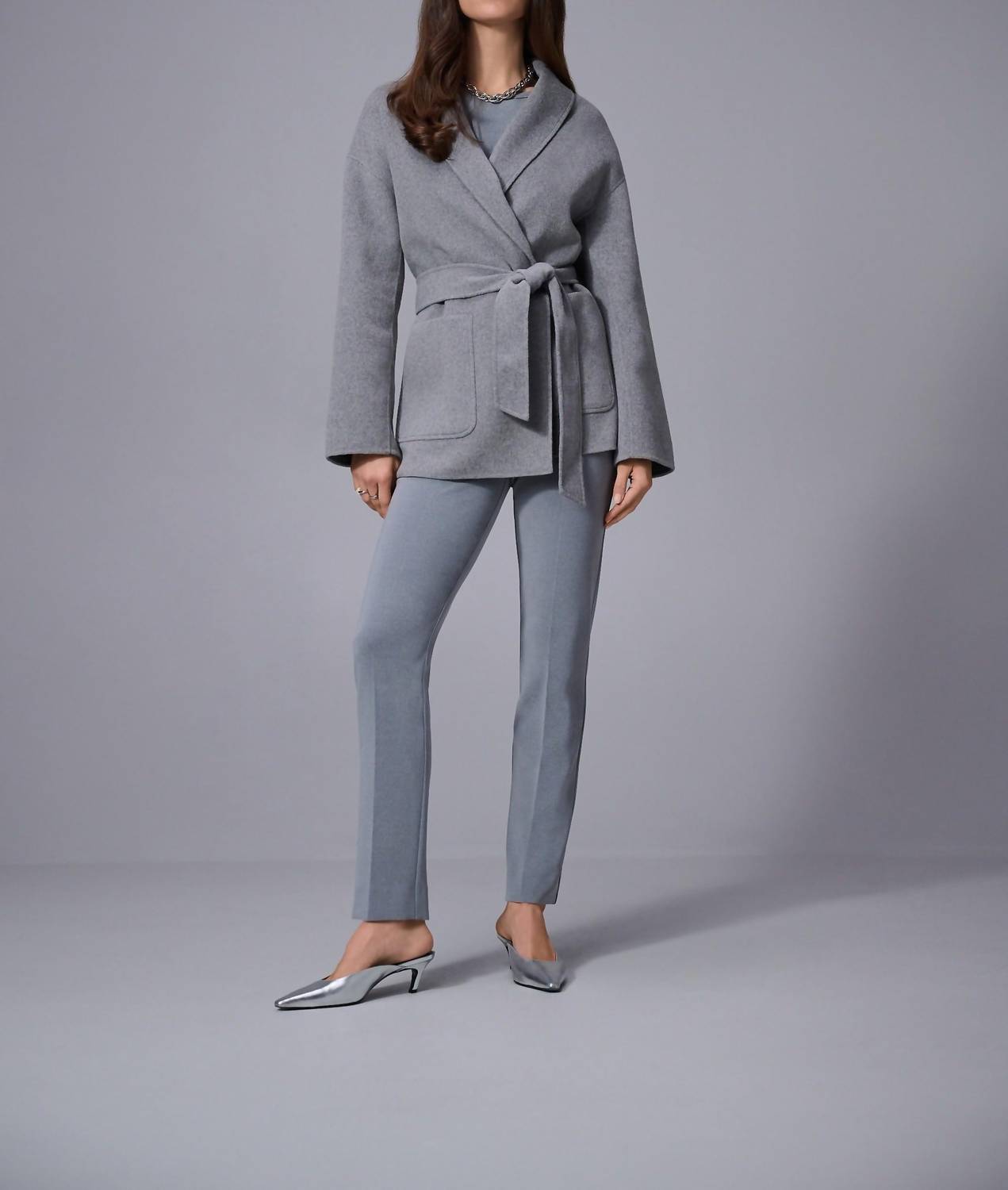 Joseph Ribkoff - Slit Back Straight Ankle Pants