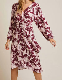 FAIRE Paint The Town Mini Dress - Plus in pink - women's dress - alternate view