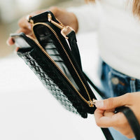 Pretty Simple - Woven Double Duty Phone Crossbody Bag