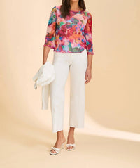 Fdj - Stefanie Bell Sleeve Boat Neck Top