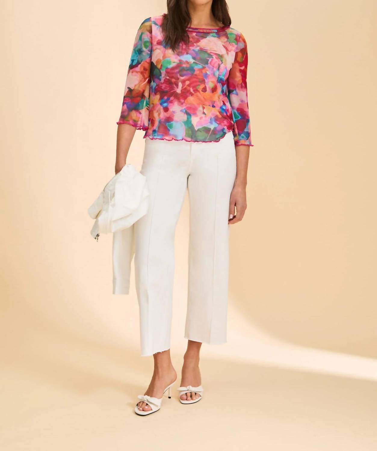 Fdj - Stefanie Bell Sleeve Boat Neck Top