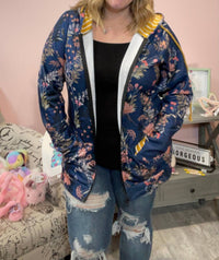 Michelle Mae - Floral Fullzip Hoodie