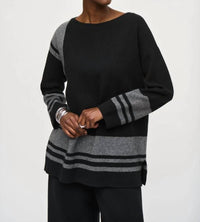 Joseph Ribkoff - Knit Stripe Tunic Sweater