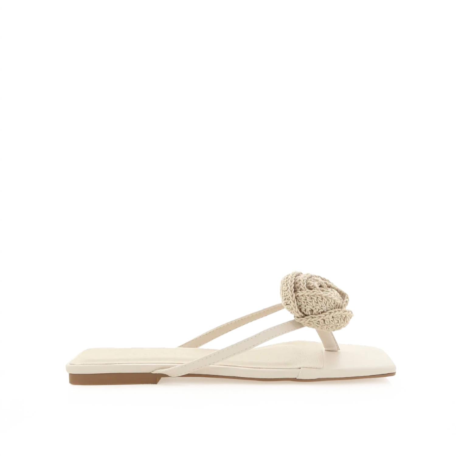 BiLLiNi Women's Idella Slide Sandal in cream crochet - women's sandal