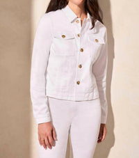 Tribal - Comfort Stretch Button-front Denim Jacket