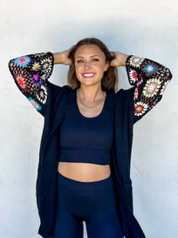 Blakeley - Granny Square Sweater Cardigan