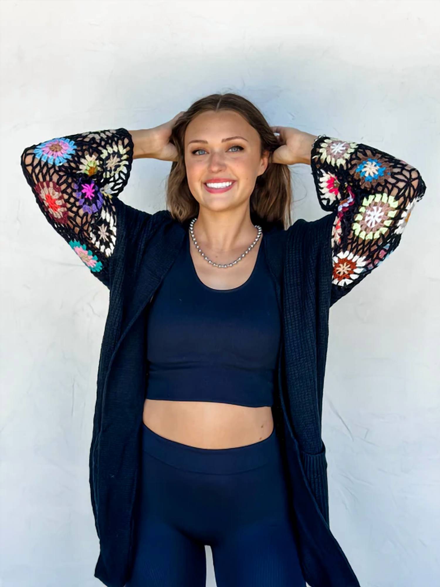 Blakeley - Granny Square Sweater Cardigan
