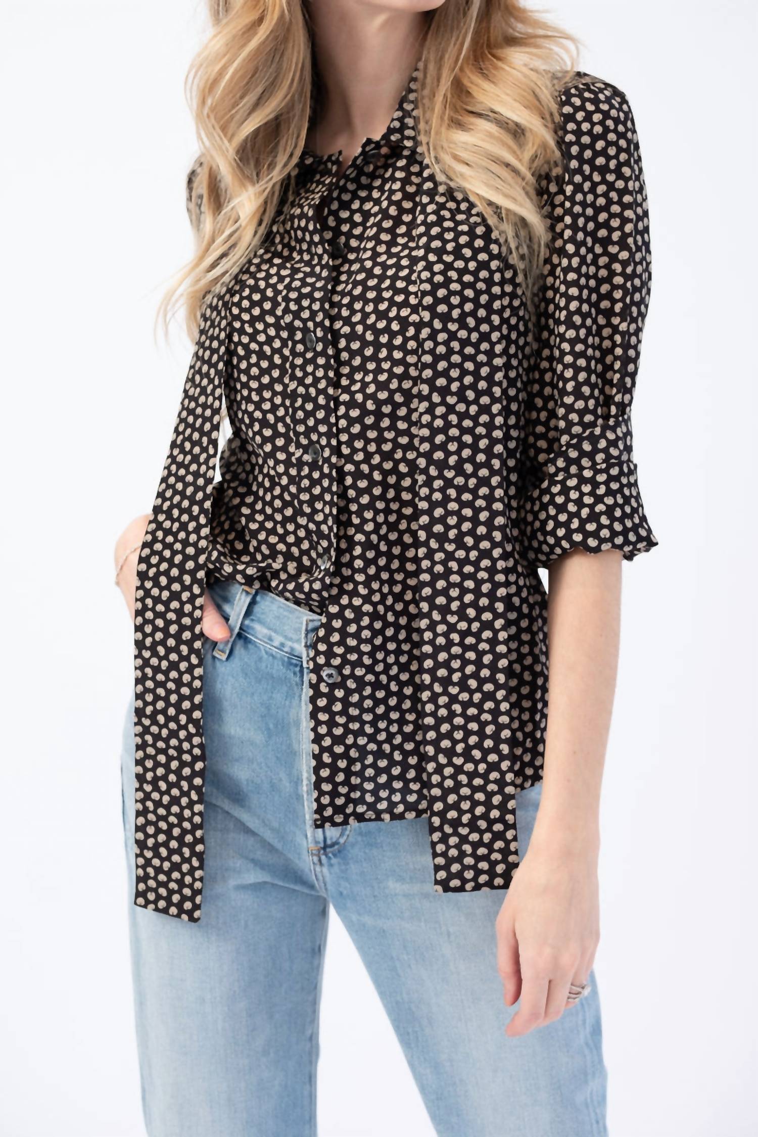 Re/Done - 70s Tie Blouse
