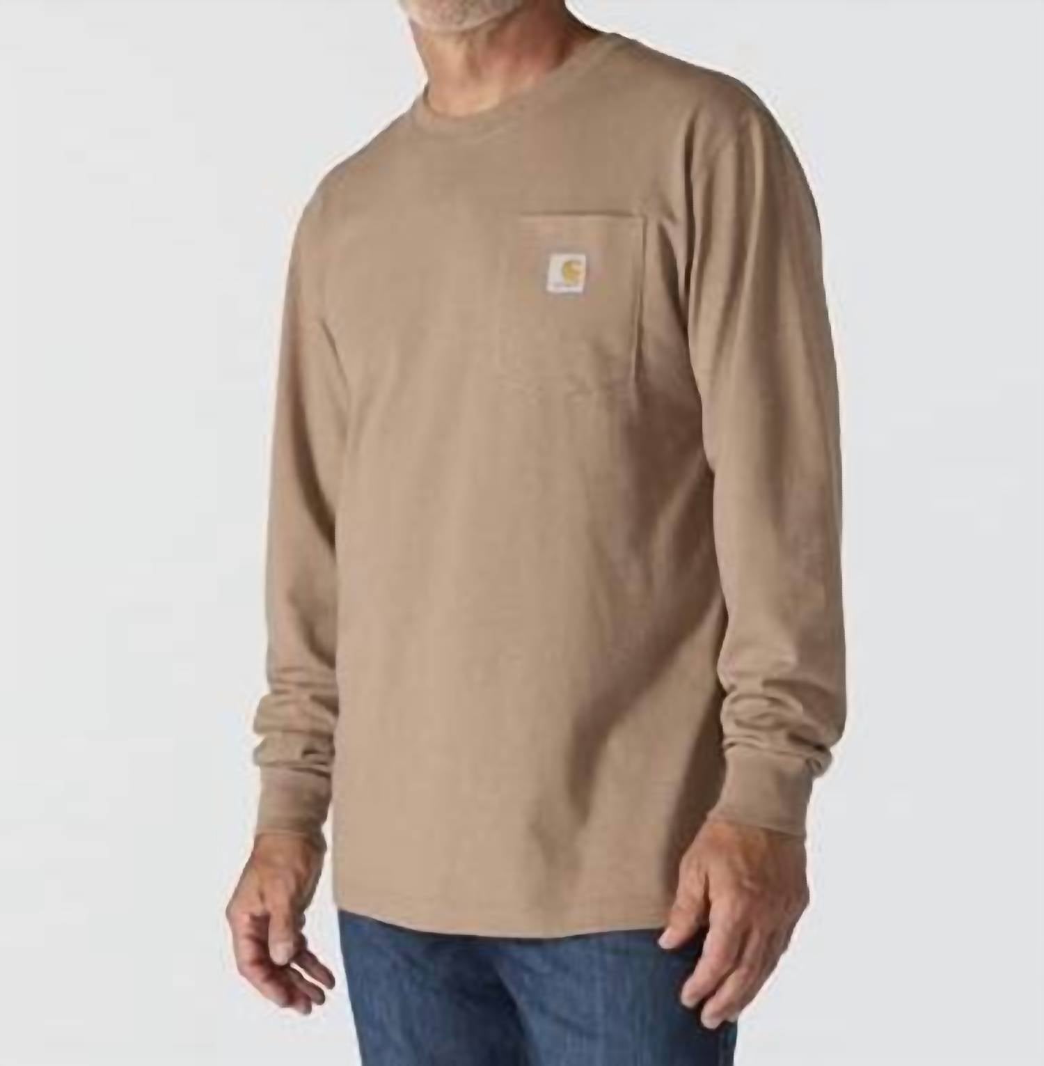 Carhartt - Men's Pocket Deer Graphic Long Sleeve T-shirt