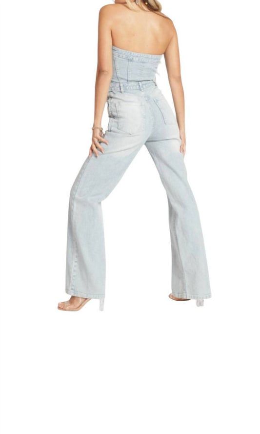 Blue Buttercup - Strapless Jumpsuit