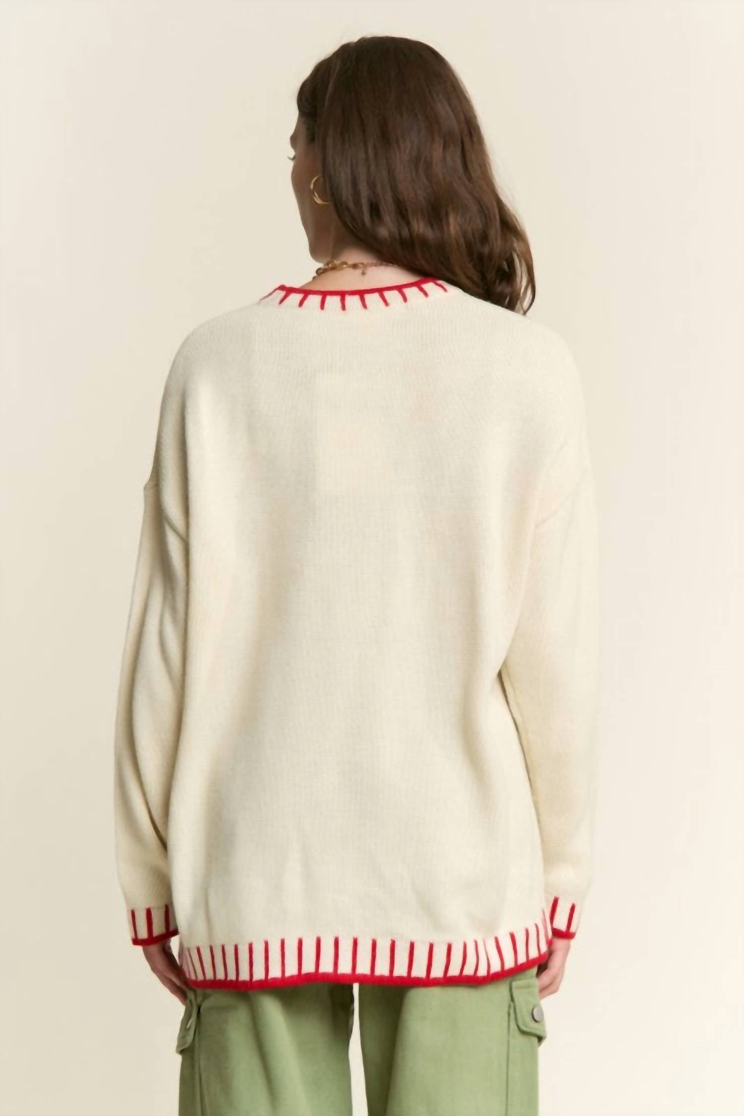 J.Nna - Puppy Accent Sweater Top