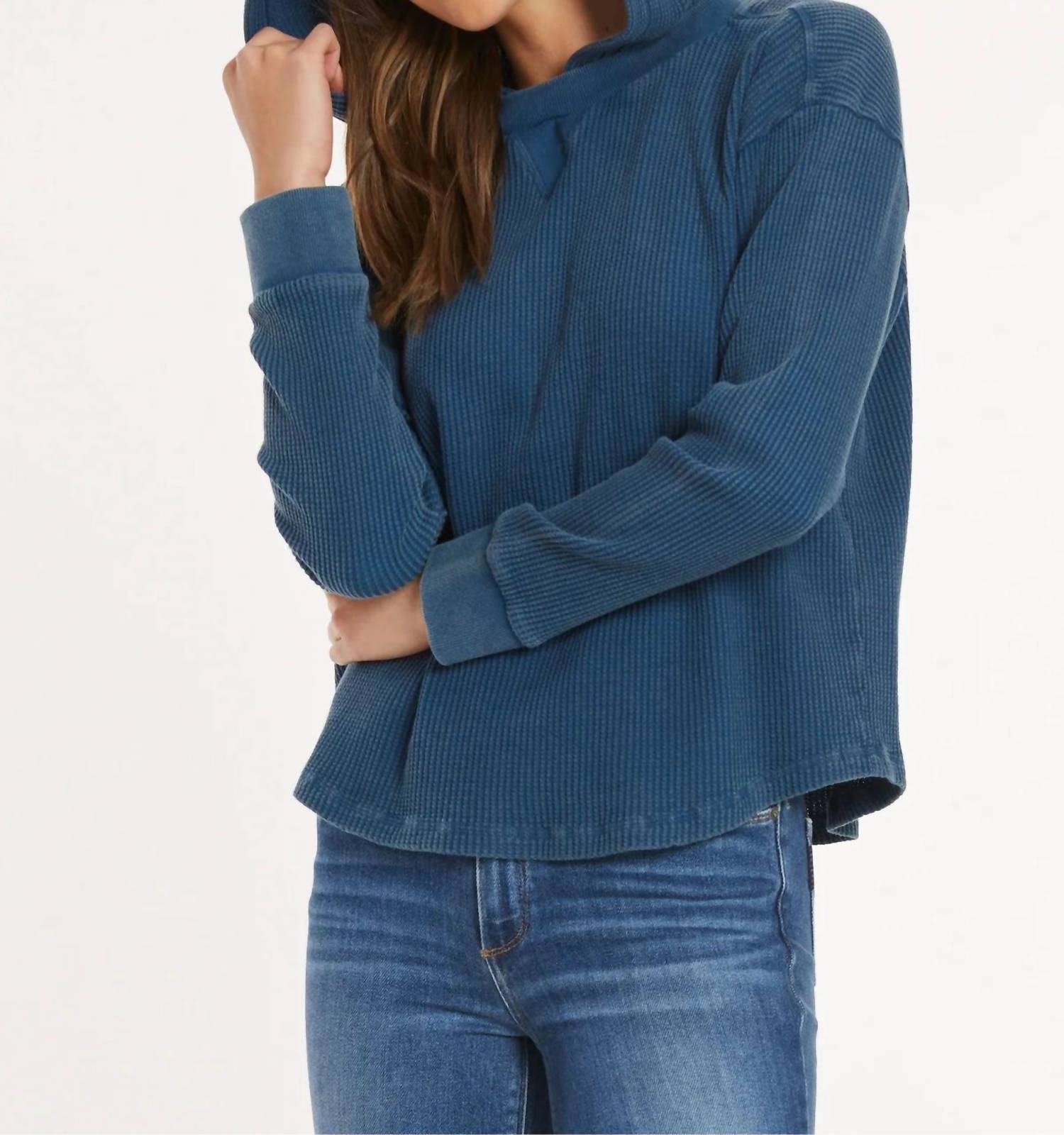 Mododoc - Long Sleeve Waffle Hoodie