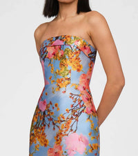 Theia - Cleo Strapless Column Gown