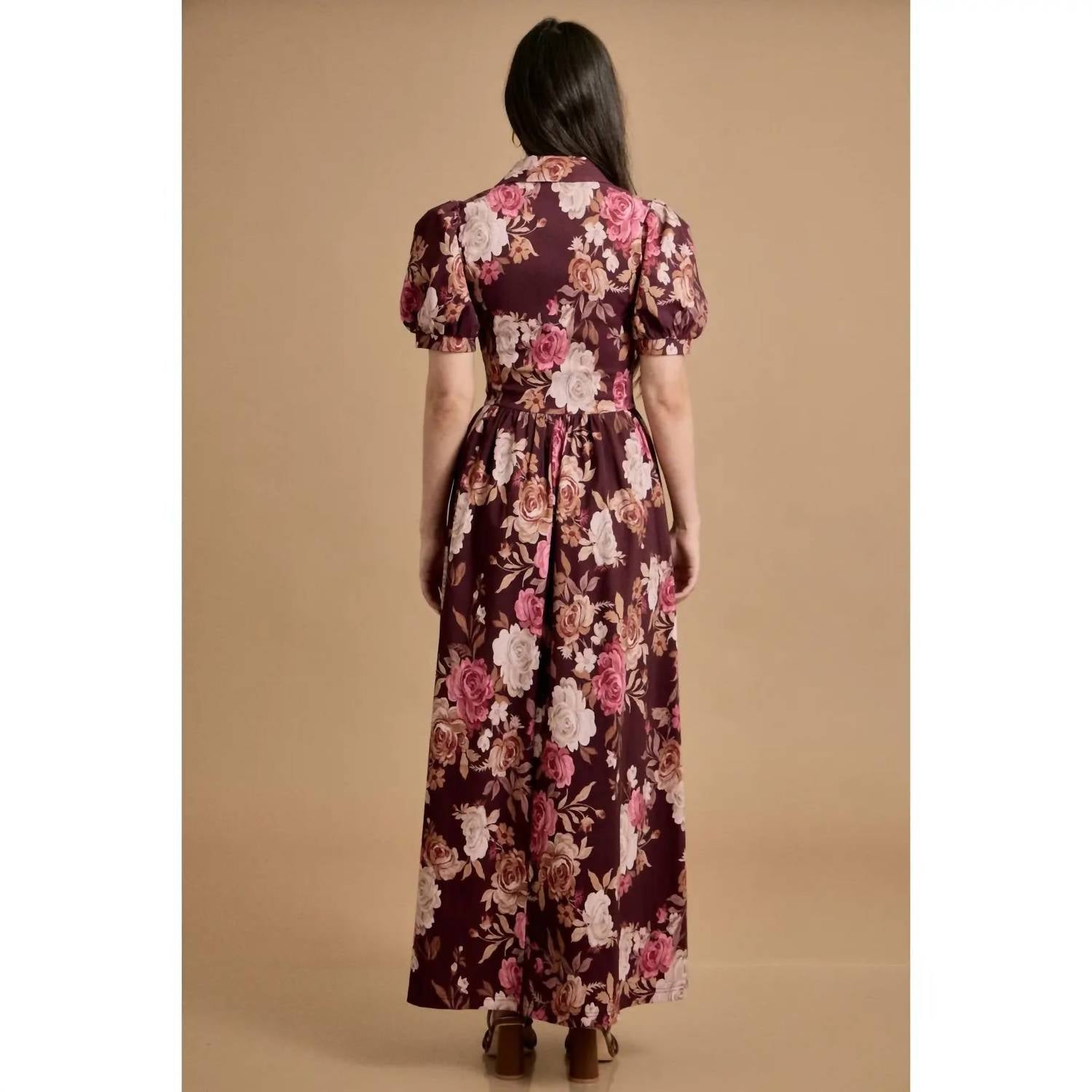Skylar Rose - Puff Sleeve Maxi Dress