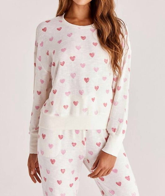 Izzie Heart Long Sleeve Top