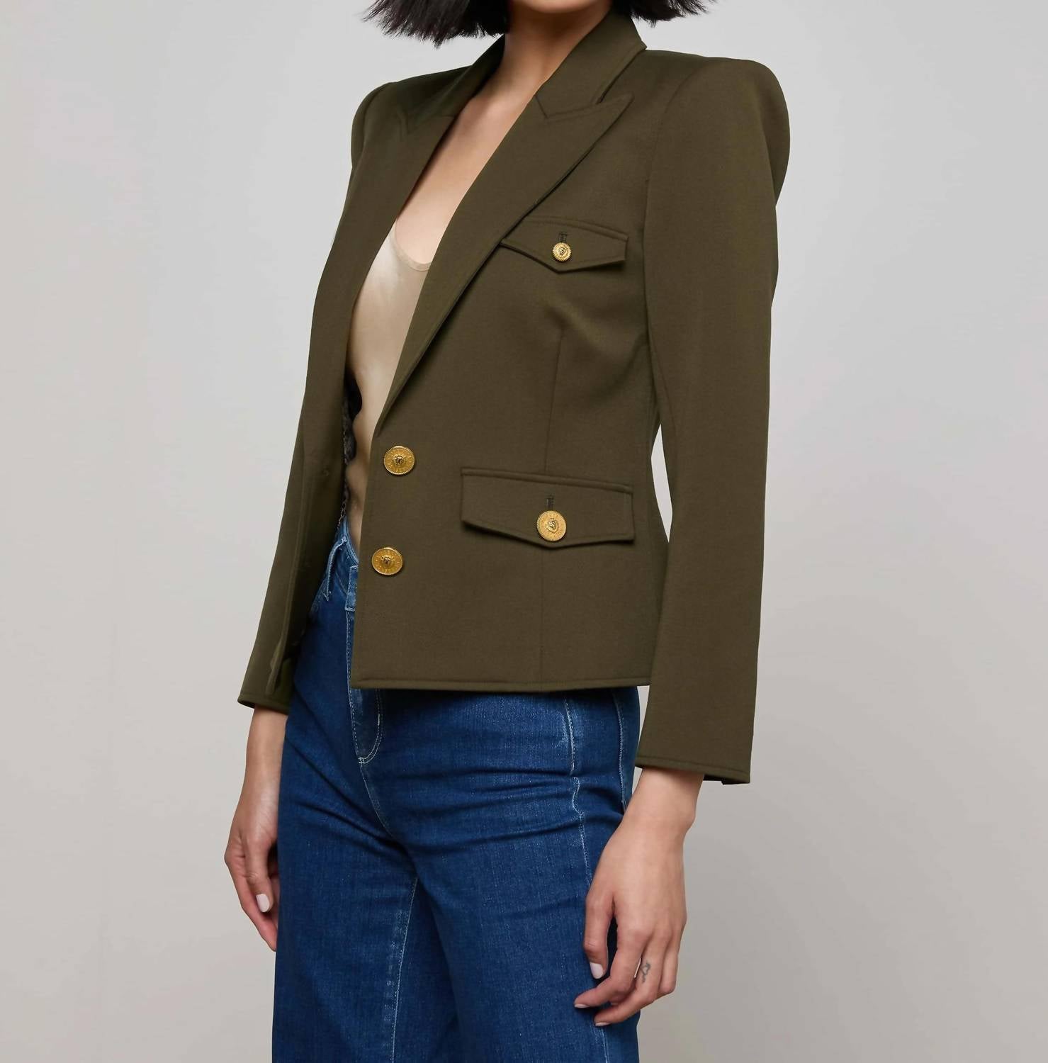 L'Agence - Wylla Shirt Structured Blazer