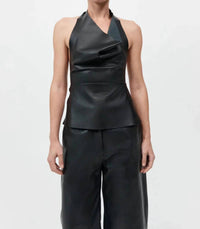 St. Agni - Leather Tie Top