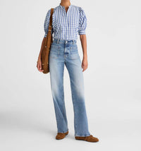 Madewell - Puff-sleeve Band-collar Shirt
