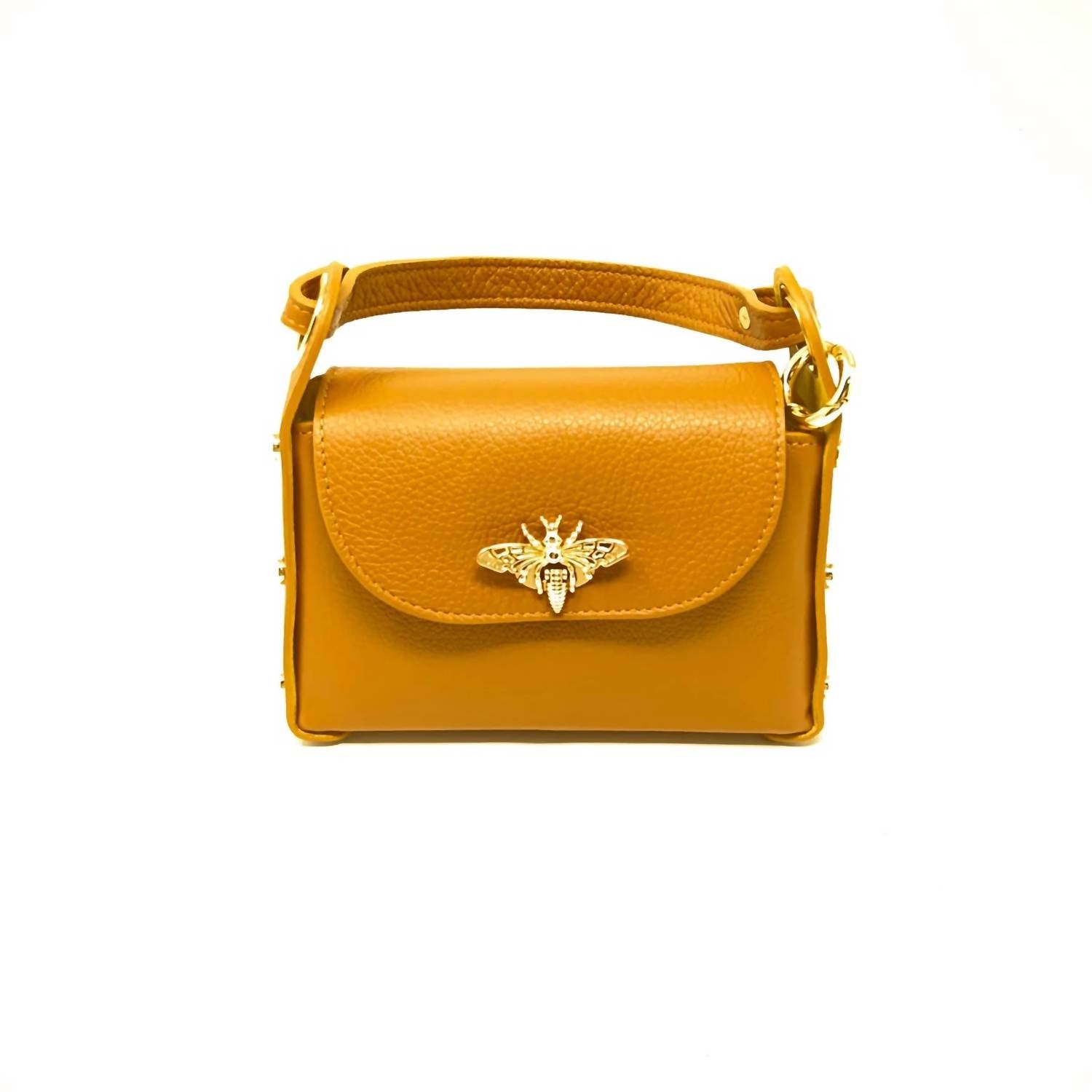 German Fuentes Lilianne Mini Tote in camel - women's bag