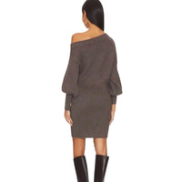 Line And Dot - Long Sleeve Sweater Mini Dress