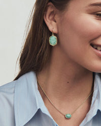 Kendra Scott - Women's Daphne Amazonite Frame Drop Earrings