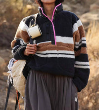 Free People - Hit The Slopes Printed Fleece Pullover