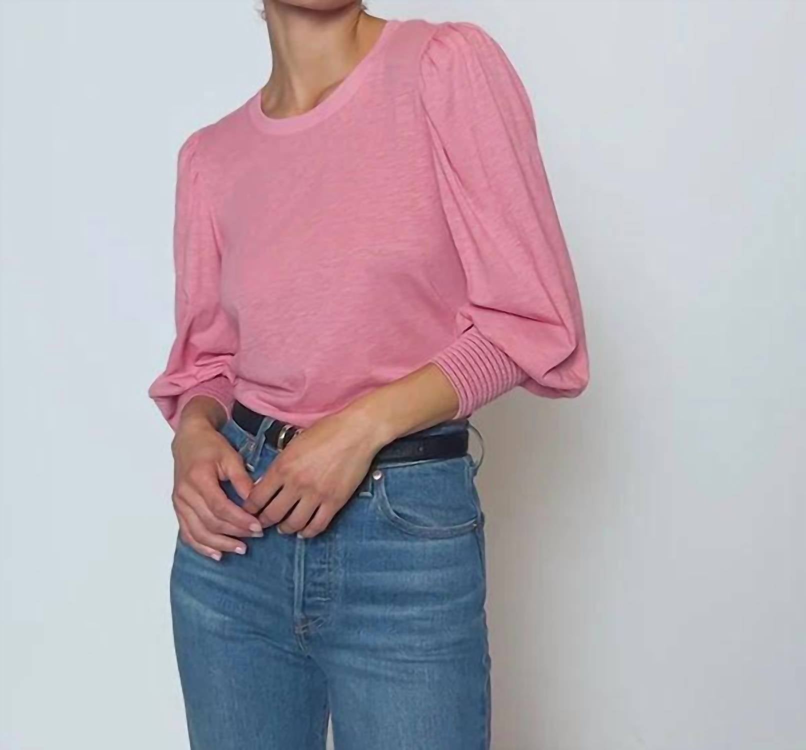 Nation Ltd - Loren Smocked Peasant Tee