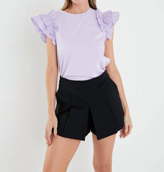 English Factory - Irene Ruffle Sleeve Top