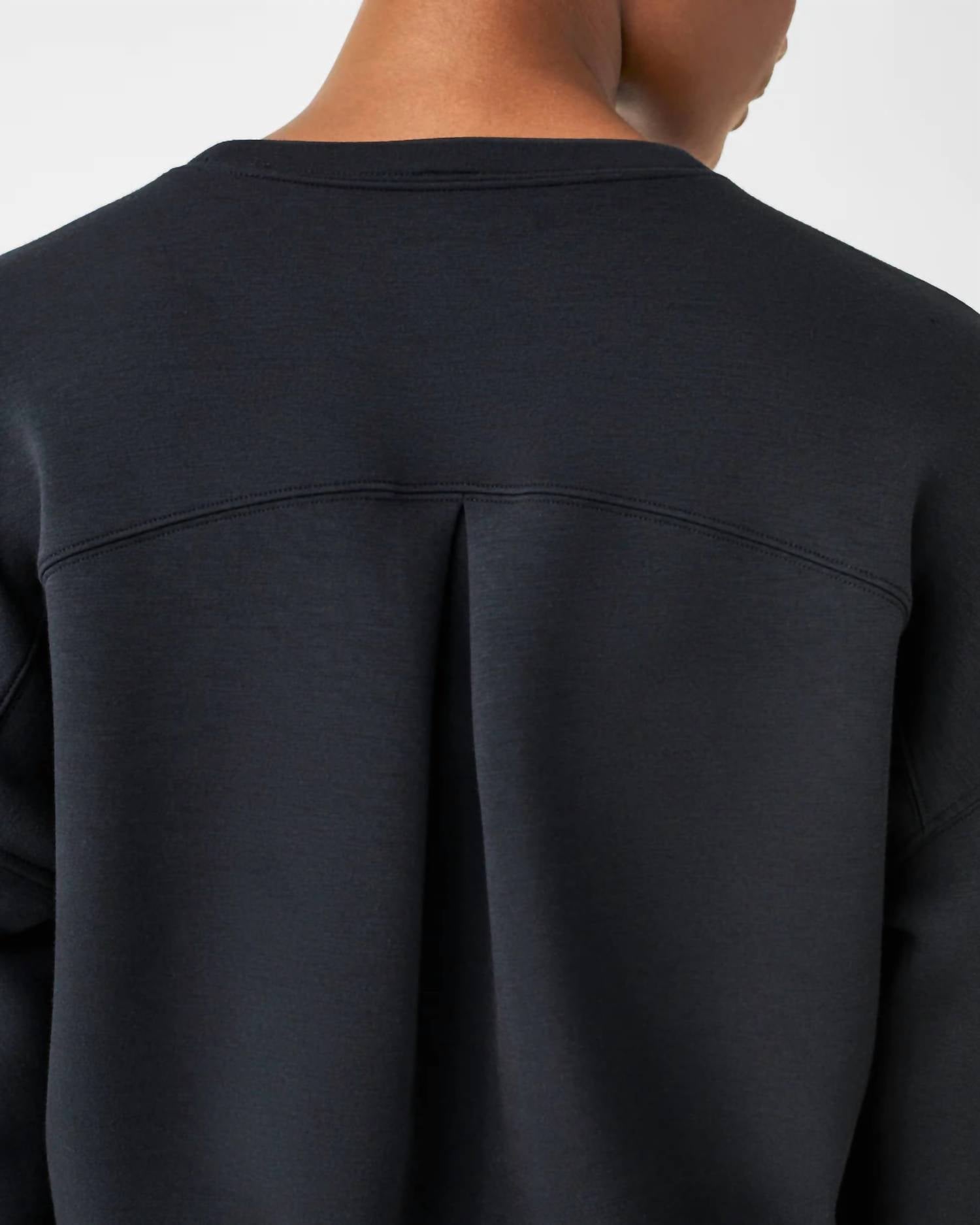 Spanx Airessentials Crew Pullover in very black - women's top - view 4