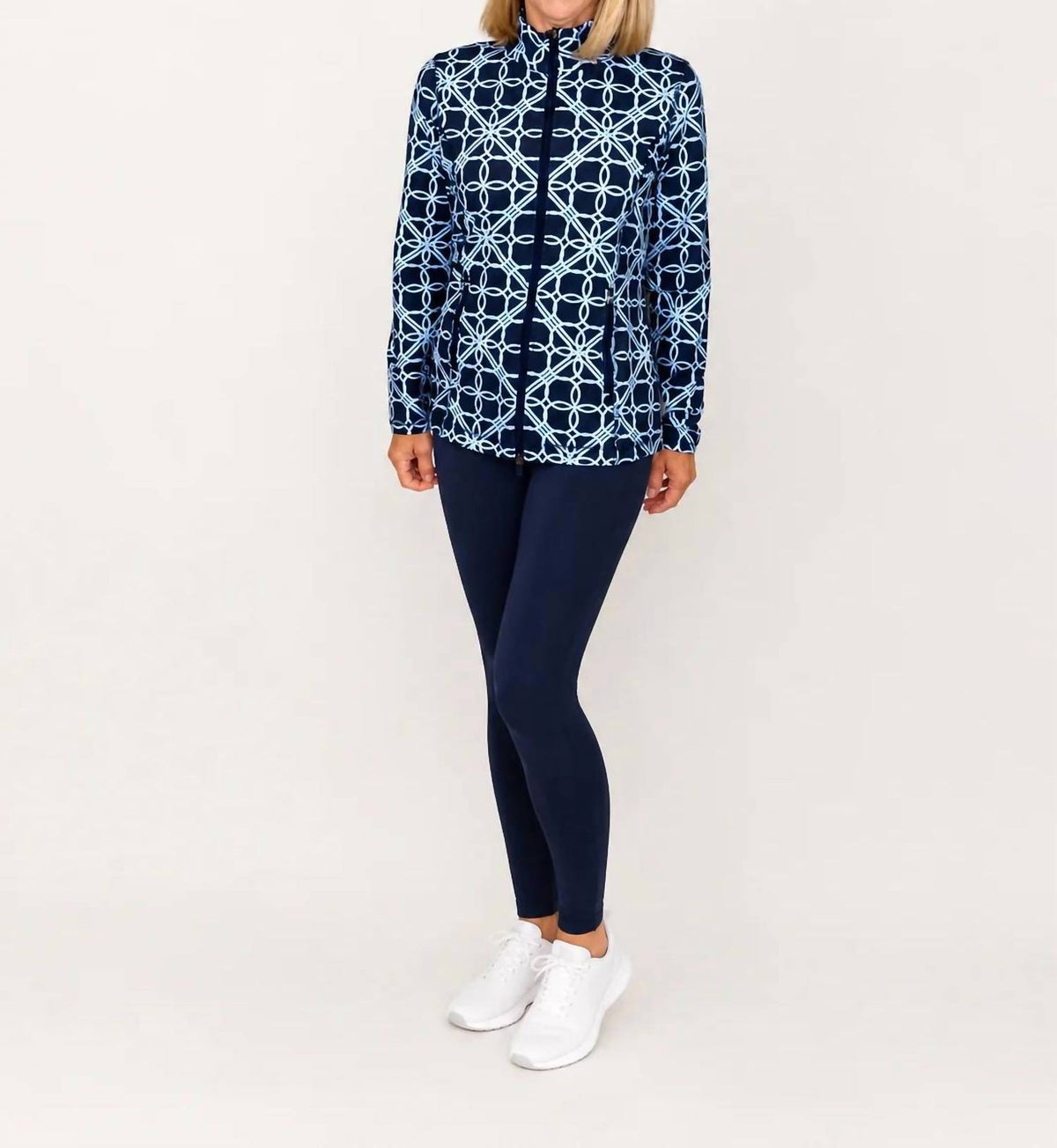 Lulu-B - Geometric Zip-up Jacket