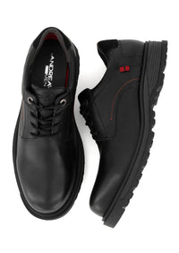 Andrea Men's Leather Oxford Shoes in black 1 - men's shoe - view 4