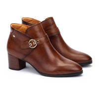 PIKOLINOS Women's Calafat Heeled Ankle Boots in cuero - women's shoe - detail view