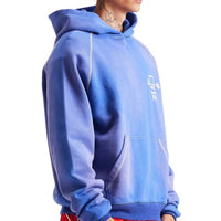 Diet Starts Monday Contrast Stitch Hoodie in washed blue - men's shirt - alternate view