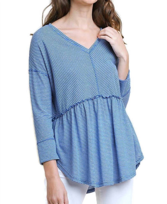 Umgee - Babydoll Striped Top