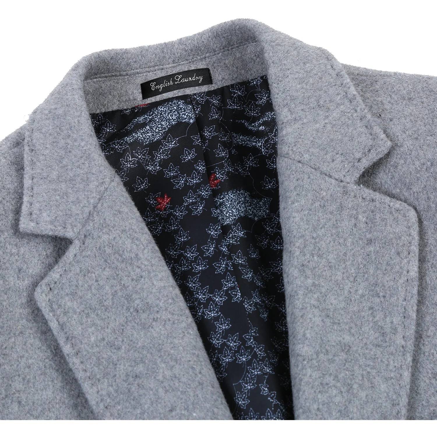 English Laundry - Wool Blend Slim Fit Single Breasted Top Coat